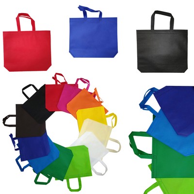 Full Color Non Woven Bag 15"L X 13"W X 4" H" MOQ 100PCS