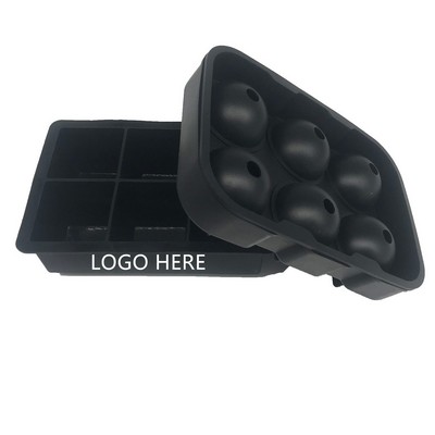 Silicone Ice Cube Trays (7.1"x 4.75"x 1.9")