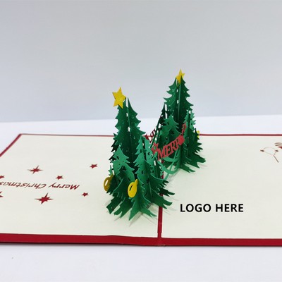 3D Pop Up Christmas Card (6.1"x 5.9")