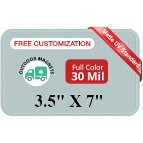 Magnet - 3.5x7 Round Corners - 30 Mil - Outdoor Safe