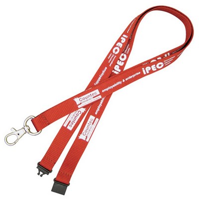 Recycled PET Lanyard-3/8" W x 18" Long