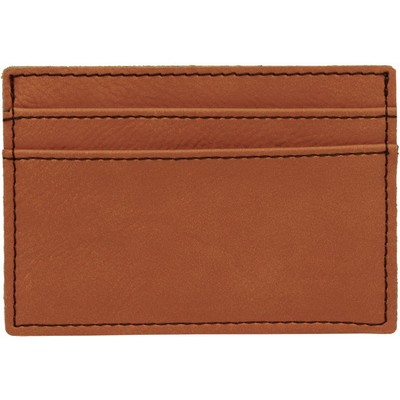 4" x 2 3/4" Rawhide Leatherette Wallet Clip