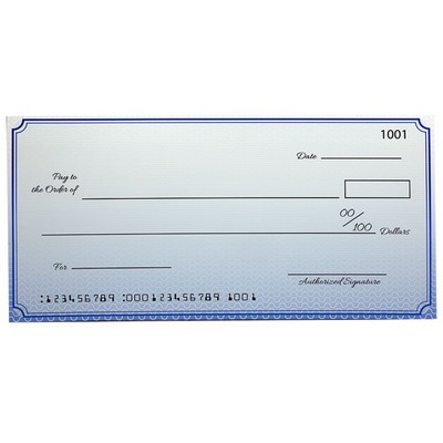 Custom Premium Giant Check 30 X 60 Inch