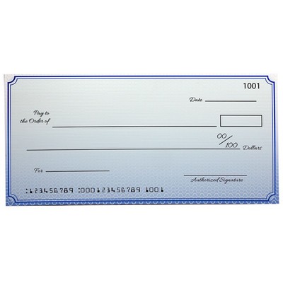 Custom Premium Big Checks 18 X 36 Inch