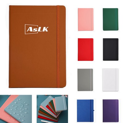 A5 Leather Ruled Notebook