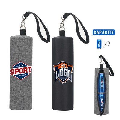 Portable 2 Can Golf Cooler Bag