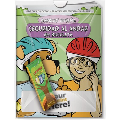 Combo Pack - CB1121S Coloring Book & 4-Pack of Crayons in a Poly Bag