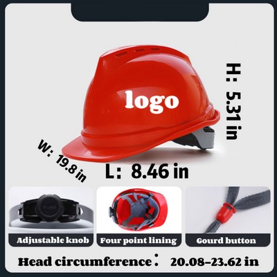 V-shaped Breathable Safety Helmet