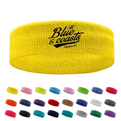 Cotton Sweat-Absorbing Sport Headband
