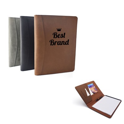 PU Leather Portfolio Clipboard