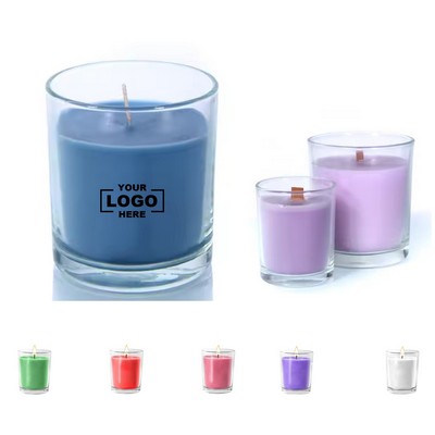 Multicolored Aromatic Candles with Soy Wax Composition