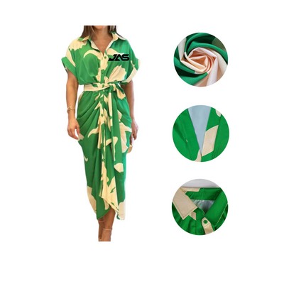 Printed Shirt Dress