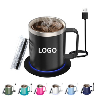 Smart USB Coffee Mug Warmer Set with Lid