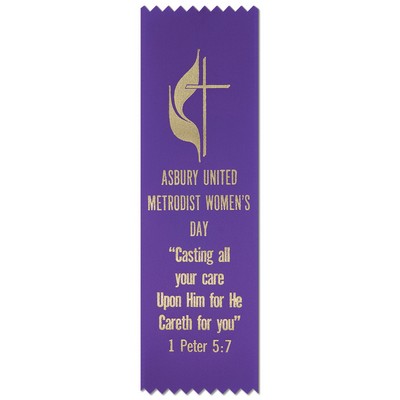 Custom Printed Pinked Top Ribbon (2½"x8")