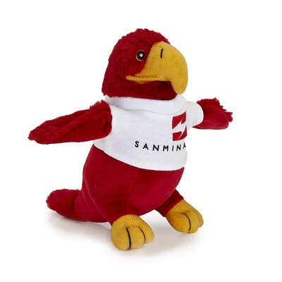 6" Red Hawk Plush Bird Stuffed Animal