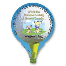 Re-Stick-It Decal (2"x2.75") Golf Ball
