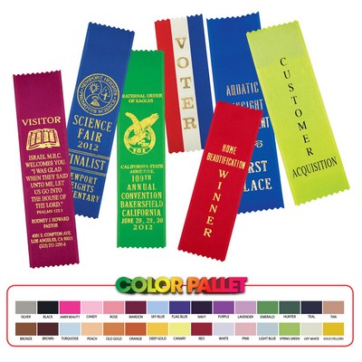 Award Ribbons - Pinked Tops (2" x 10")