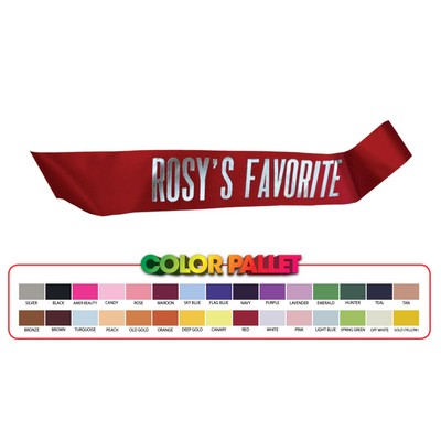 Custom Ribbon Sashes (4" x 32")