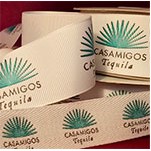 3/8" Grosgrain Custom Printed Fabric Ribbon