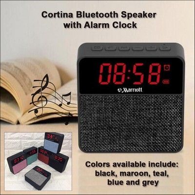 Cortina Bluetooth Speaker with an Alarm Clock with Amazing Sound No Extra Tariff