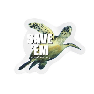 Full Color Digital Sticker | Custom | Die Cut Shape | Clear Static | Static Back | 176 to 210 Sq In