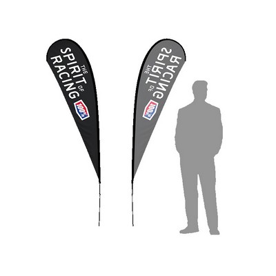 7ft Teardrop Flag W/ Single Side Printing