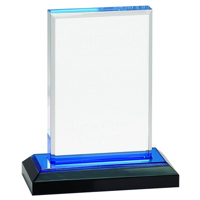 5" x 6" Blue Beveled Impress Acrylic Award