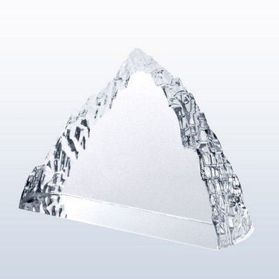Peak Iceberg (Clear Edge) Optic Crystal Award - Medium