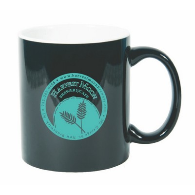 11 Oz. Two-Tone Ceramic C Handle Mug