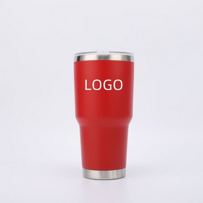 30 Oz. Stainless Steel Double Insulated Tumbler (19"x 19"x 8")