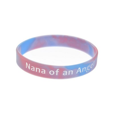 1/2'' Debossed Printed Segmented Wristband