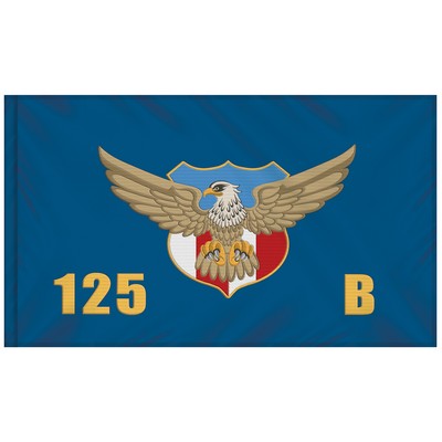 3' x 5' Single Sided Embroidered Flag with Pole Sleeve