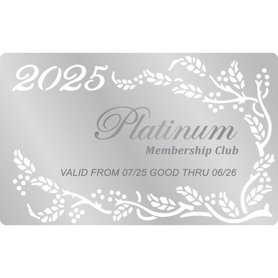 Metal Business/Membership Card