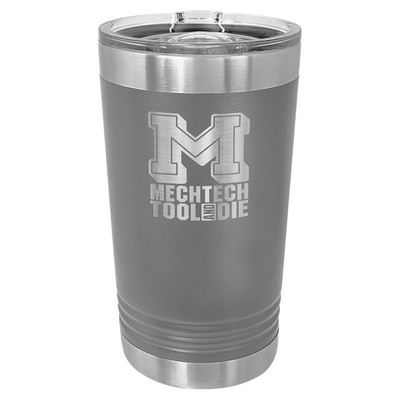 Polar Camel Dark Gray 16 oz. Pint with Slider Lid