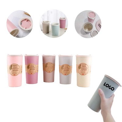 Wheat Straw Double Layer Insulated Mugs