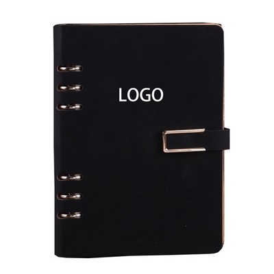 A5 Refillable Leather 100 Sheets Notebook