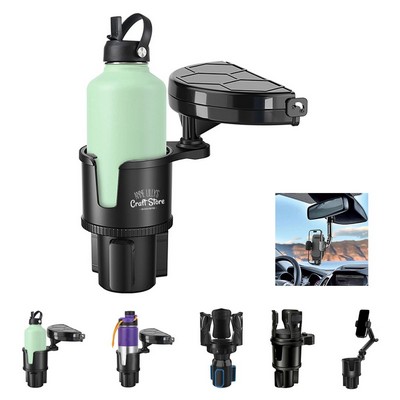 Car Cup Holder with Removable Tray