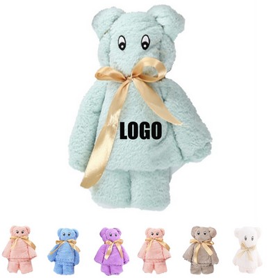 Little Bear Towel Gift Box Coral Velvet Towel
