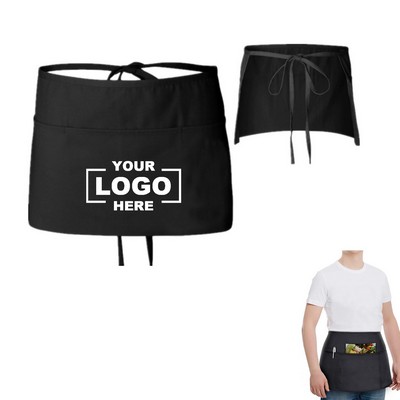 Black Waitress Apron