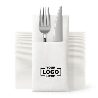 Premium Pocket Napkins with Built-in Flatware