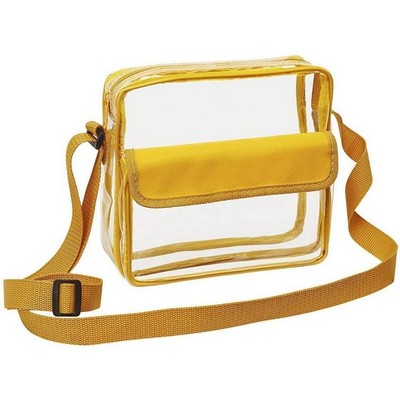 Transparent PVC Shoulder Messenger Tote Bag