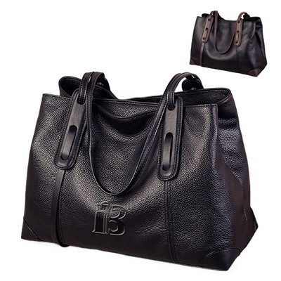 Geniune Leather Commuter Tote Bag