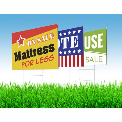 18" x 24" - Rigid Coroplast Signs