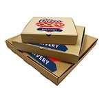 Custom Printed Corrugated Brown Kraft Pizza Box (9"x9"x1 1/2")