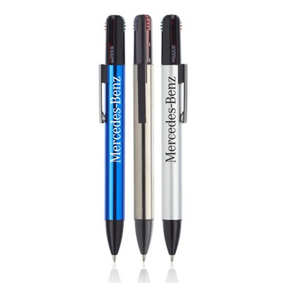 4-In-1 Ink Metal Click Action Pens