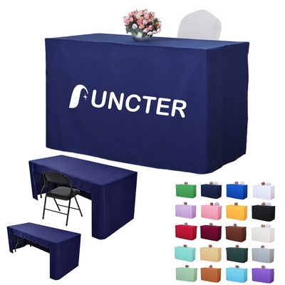6ft Table Fitted Table Cover-3 Sided