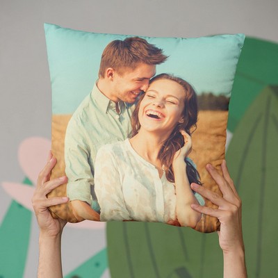 15'' to 20" Custom Pillow with Picture Text Personalized Photo Throw Pillow