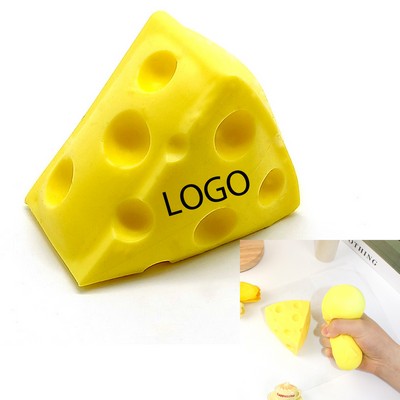 Cheese Stress Relief Rebound Toy