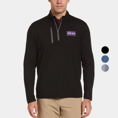 Callaway® Wind & Water Resistant UPF 50+ Men's Quarter-Zip Pullover with Custom Logo