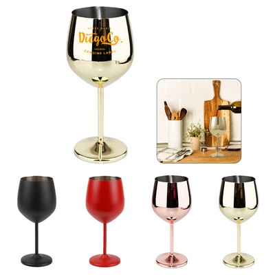 18oz Stemmed Stainless Steel Wine Glass